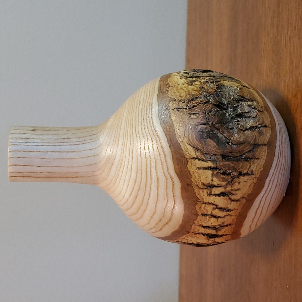 Handcrafted Wooden Bud Vase J Berglund - Picture 2 of 9